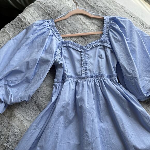 Fantastic Fawn Dress Baby Doll Blue Size Small - Picture 4 of 11